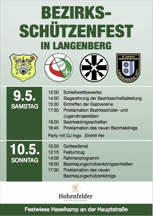 Bezirksschützenfest 2026